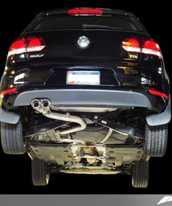 Alternative view of AWE Tuning Golf TDI Performance Exhaust - Polished Silver Tips