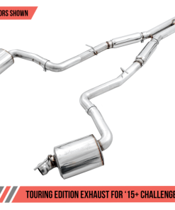 AWE Tuning 2015+ Dodge Challenger 6.4L/6.2L SC Resonated Touring Edition Exhaust - Use Stock Tips