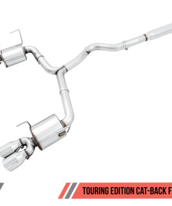 Alternative view of AWE Tuning 2015+ Subaru WRX VA Sedan Touring Edition Exhaust - Chrome Silver Tips (102mm)