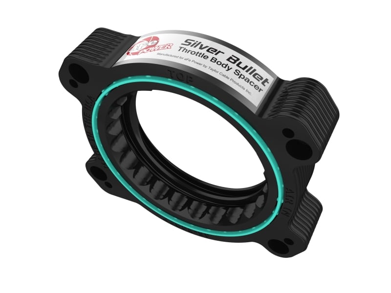 aFe 2020 Vette C8 Silver Bullet Aluminum Throttle Body Spacer / Works With Factory Intake Only - Blk - Image 15