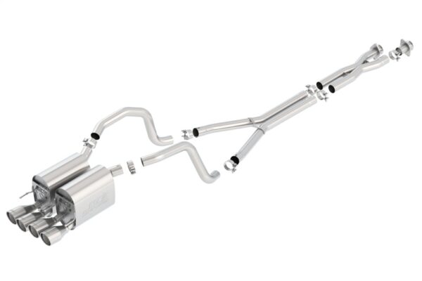 Alternative view of Borla 05-08 Chevrolet Corvette Coupe/Conv 6.0L/6.2L 8cyl 4spd/6spd RWD inS-Type IIin Catback Exhaust
