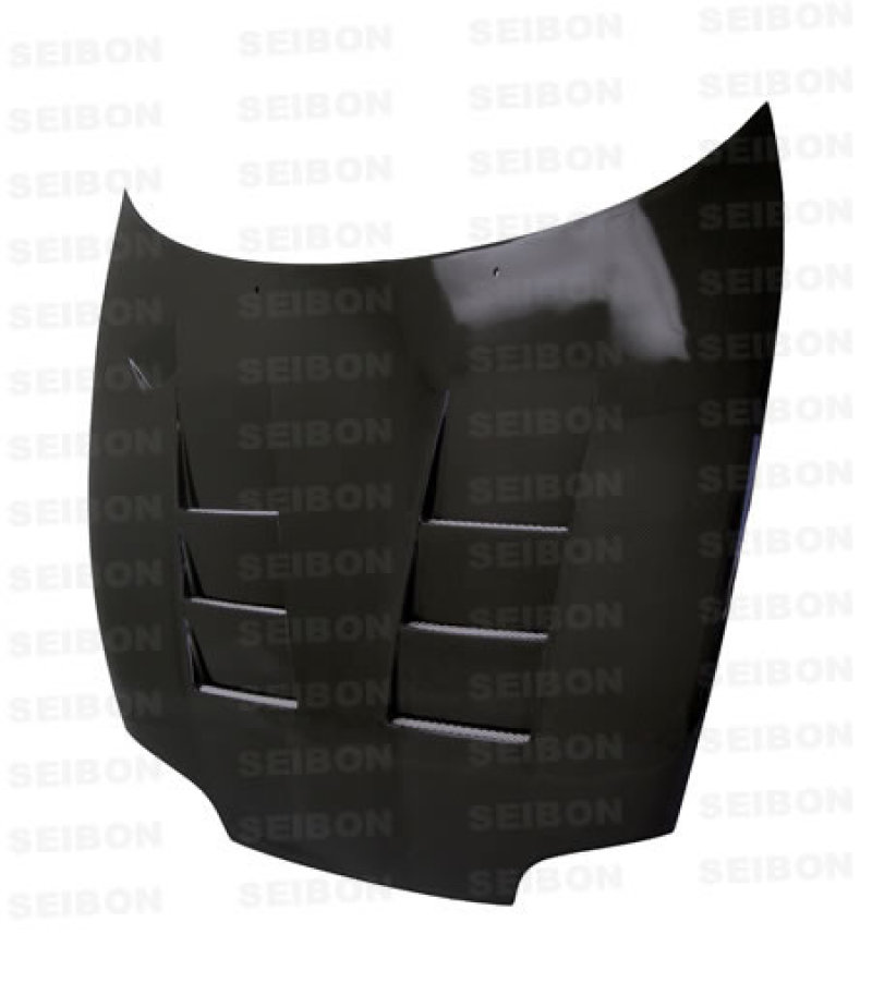 Seibon 93-98 Toyota Supra (JZA80L) TS Style Carbon Fiber Hood - Image 2