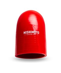 Alternative view of Mishimoto 3.5in. 90 Degree Coupler - Red