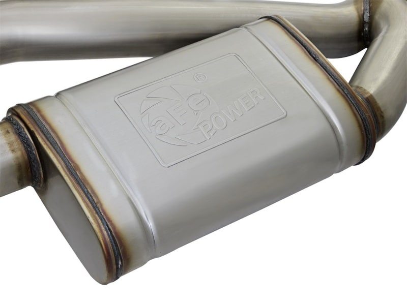 aFe MACHForce XP 3in 304 SS Axle-Back Dual Exhaust (NPP) w/ Polished Tips 16-17 Camro SS V8-6.2L - Image 6
