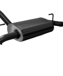Alternative view of Corsa 18+ Jeep Wrangler JL 2.5in Dual Rear Exit Black Tips Sport Axle-Back Exhaust