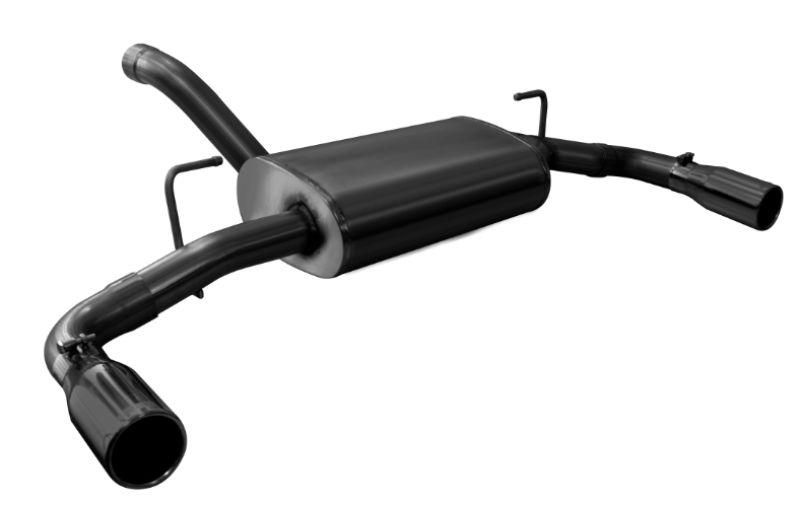 Corsa 18+ Jeep Wrangler JL 2.5in Dual Rear Exit Black Tips Sport Axle-Back Exhaust - Image 2