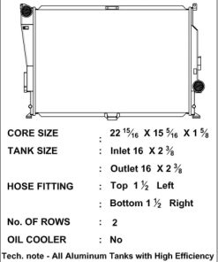 Alternative view of CSF 00-06 BMW M3 (E46) Triple Pass Radiator