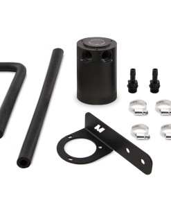 Alternative view of Mishimoto 2016+ Honda Civic 1.5L Turbo Baffled Oil Catch Can Kit - Black (PCV Side)
