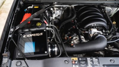 Alternative view of Corsa 2019 Chevrolet Silverado 1500 5.3L V8 Closed Box Air Intake w/ Donaldson Powercore Dry Filter