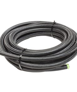 Snow 6AN Braided Stainless PTFE Hose - 30ft (Black)