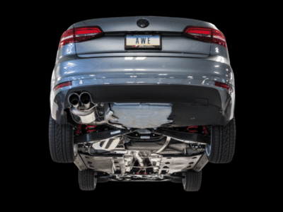 Alternative view of AWE Tuning 09-14 Volkswagen Jetta Mk6 1.4T Touring Edition Exhaust - Diamond Black Tips
