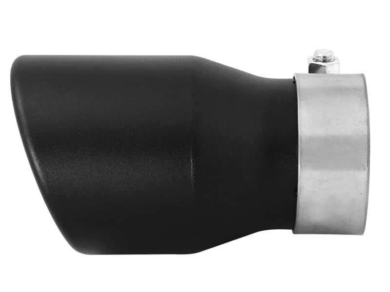 aFe MACH Force-XP 409 SS Single Wall Universal Clamp On Exhaust Tip - Black - Image 4