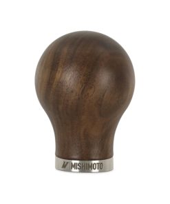 Mishimoto Round Steel Core Wood Shift Knob - Walnut