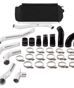 Mishimoto 2017+ Ford F150 3.5L EcoBoost Performance Intercooler Kit - Black Cooler Polished Pipes