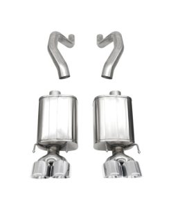Corsa 06-13 Chevy Corvette C6 Z06 7.0L / 09-13 ZR1 6.2L Polished AxleBack Exhaust w/4.5in Twin Tips