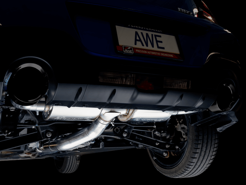 AWE Subaru BRZ/ Toyota GR86/ Toyota 86 Touring Edition Cat-Back Exhaust- Diamond Black Tips - Image 8