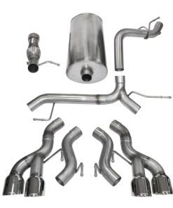 Corsa 12-13 Cadillac Escalade DUB 6.2L V8 Polished Sport Cat-Back Exhaust