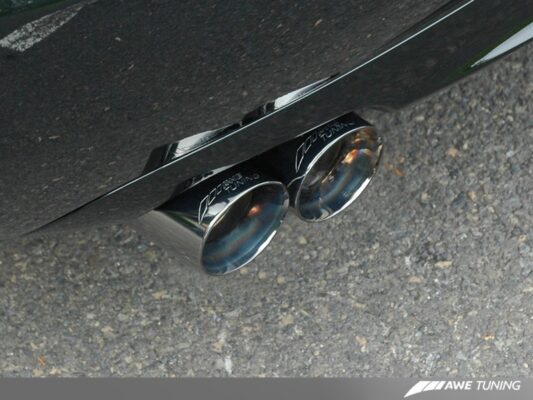 Alternative view of AWE Tuning Audi B7 S4 Touring Edition Exhaust - Diamond Black Tips