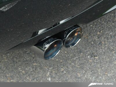 Alternative view of AWE Tuning Audi B7 S4 Track Edition Exhaust - Diamond Black Tips