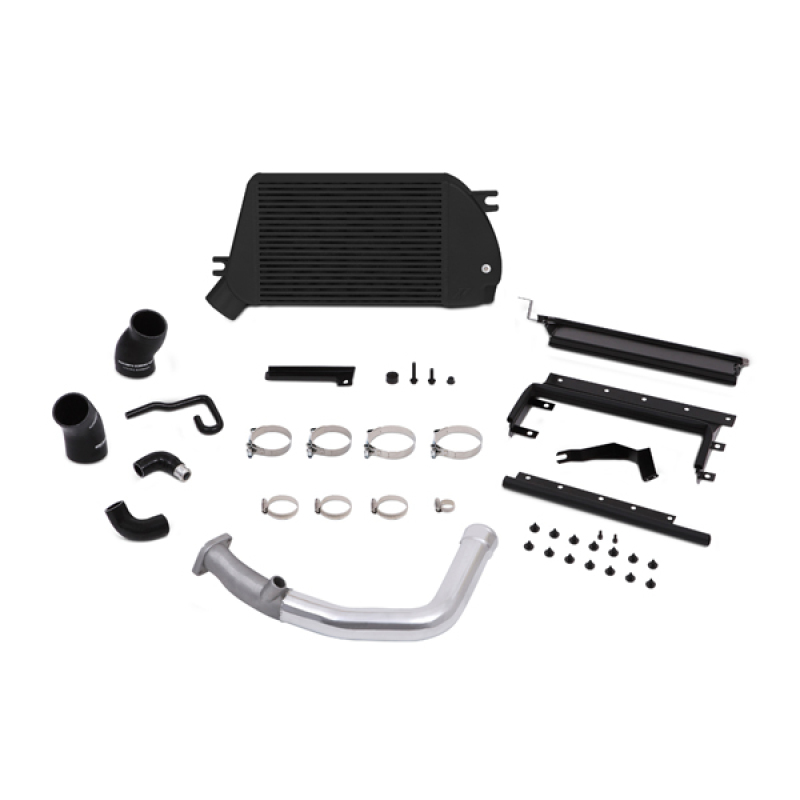 Mishimoto 2015 Subaru WRX Top-Mount Intercooler Kit - Powder Coated Black & Polished Pipes - Image 3