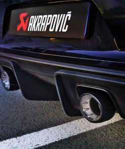 Akrapovic 2020+ Porsche Cayman GT4 (718) Tail Pipe Set (Black Coated Titanium)