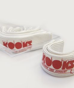 Kooks Universal Spark Plug Sleeve Set - Natural w/Red Logo (Set of 8)