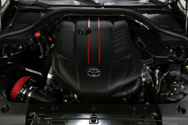 Alternative view of HKS DryCarbon Full Cold Air Intake Kit GR SUPRA