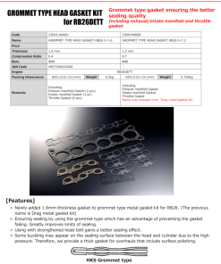 HKS RB26 88mm Bore 1.6mm Thick Grommet Type Head Gasket