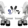 SOUL 05-08 Porsche 997.1 Carrera Valved Exhaust (non-PSE) - Black Chrome Tips
