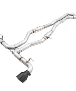 AWE 2020 Toyota Supra A90 Resonated Track Edition Exhaust - 5in Diamond Black Tips