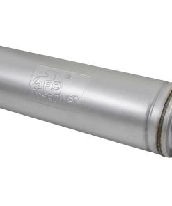 aFe ATLAS Aluminized Steel Muffler 5in Center/Center 24in L x 7in Diameter - Round Body