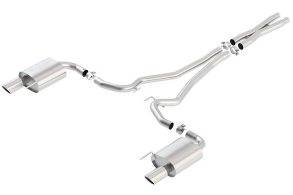 Alternative view of Borla S-Type Cat-Back 15-17 Ford Mustang GT 5.0L V8 MT/AT 2.5in pipe 4in tip