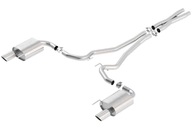 Borla S-Type Cat-Back 15-17 Ford Mustang GT 5.0L V8 MT/AT 2.5in pipe 4in tip - Image 2