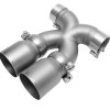 SOUL 17+ Porsche 718 Cayman / Boxster Bolt-On X-Pipe w/ Tips - Straight Cut Signature Satin Tips