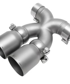 SOUL 17+ Porsche 718 Cayman / Boxster Bolt-On X-Pipe w/ Tips - Straight Cut Signature Satin Tips