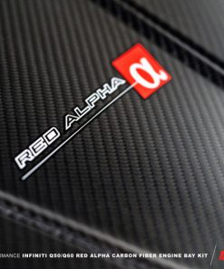 AMS Performance Infiniti 17+ Q60 / 16+ Q50 3.0TT Alpha Matte Carbon Engine Cover