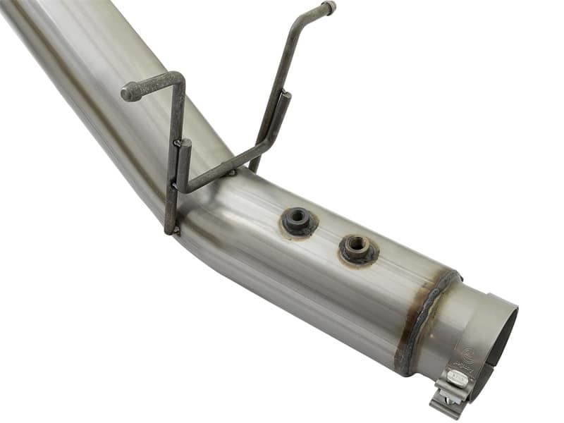 aFe ATLAS 5in DPF-Back Aluminized Steel Exhaust System w/Polished Tips 2017 GM Duramax 6.6L (td) L5P - Image 4