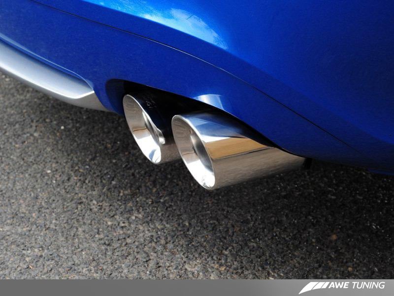 AWE Tuning Audi B8 S5 4.2L Track Edition Exhaust System - Polished Silver Tips - Image 5