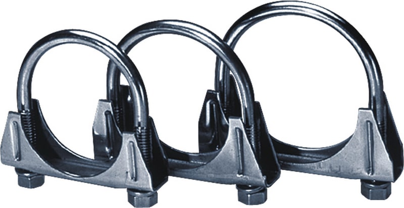 Borla Universal 2-1/2in Stainless Saddle Clamps - Image 2