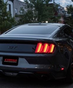 Alternative view of Corsa 2015 Ford Mustang GT 5.0 3in Cat Back Exhaust Black Dual Tips (Sport)