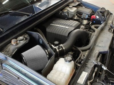 Alternative view of aFe MagnumFORCE Intakes Stage-2 Pro DRY S Air Inatke System Hummer H2 03-09 V8-6.0L