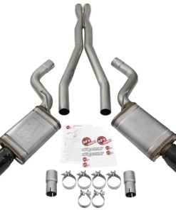 Alternative view of aFe Mach Force-Xp 3in CB Stainless Steel Dual Exhaust System w/ Black Tips 09-15 Cadillac CTS-V