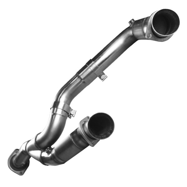 Alternative view of Kooks 99-06 GM 1500 Series 3in x OEM Out Cat SS Y Pipe Kooks HDR Req