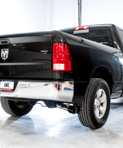 Alternative view of AWE Tuning 09-18 RAM 1500 5.7L (w/o Cutout) 0FG Single Side Exit Cat-Back Exhaust - Diamond Blk Tips