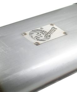 Alternative view of aFe MACHForce XP Exhaust Cat-Back SS-409 04-06 Jeep Wrangler TJ Unl L6 4.0L 2.5in Off-Road No Tip