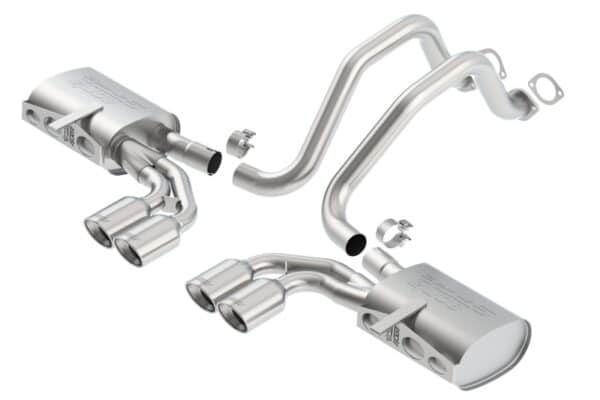 Alternative view of Borla 97-04 Chevrolet Corvette 5.7L 8cyl S-Type SS Catback Exhaust
