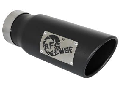 Alternative view of aFe Gemini XV 3in 304 SS Cat-Back Exhaust 2021 Ford F-150 V6 2.7L/3.5L (tt)/V8 5.0L w/ CO Black Tips