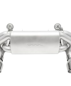 SOUL 2020+ Porsche 718 GT4 / Spyder / GTS 4.0L Valved Exhaust - Polished Straight Cut Tips - No VC