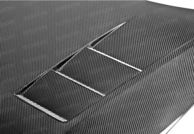 Alternative view of Seibon 12-13 Honda Civic 2dr TS-Style Carbon Fiber Hood