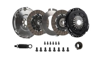 Alternative view of DKM Clutch BMW E46 M3 MS Twin Disc Clutch Kit w/Steel Flywheel (660 ft/lbs Torque)